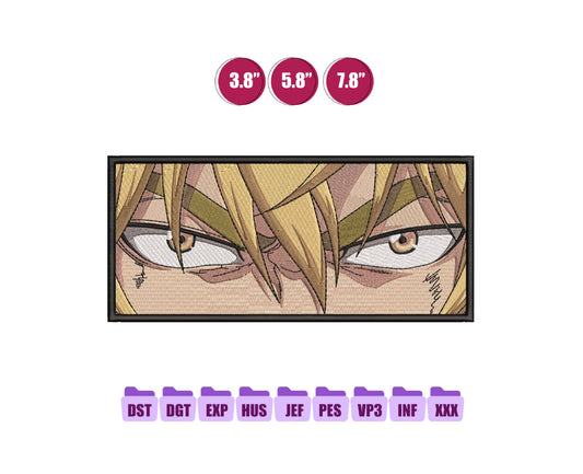 Thorfinn Anime Embroidery Design, Anime Machine Embroidery Design 84