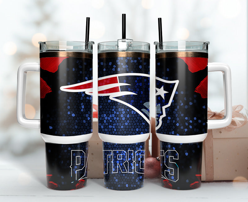 New England Patriots Tumbler 40oz Png, 40oz Tumler Png 84