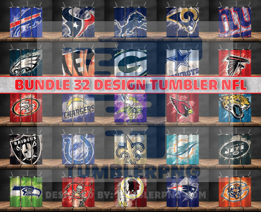 Bundle NFL  Logo Tumbler Wrap, Bundle Sport Tumbler 84