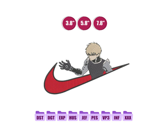 Ni ke Genos Anime Embroidery Design, Ni ke Anime Embroidery Designs 84
