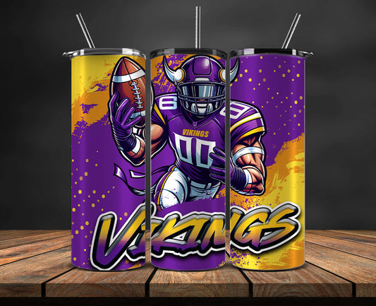 Minnesota Vikings Tumbler Wrap, NFL Tumbler Wrap By AI, AI Tumbler Wrap 85