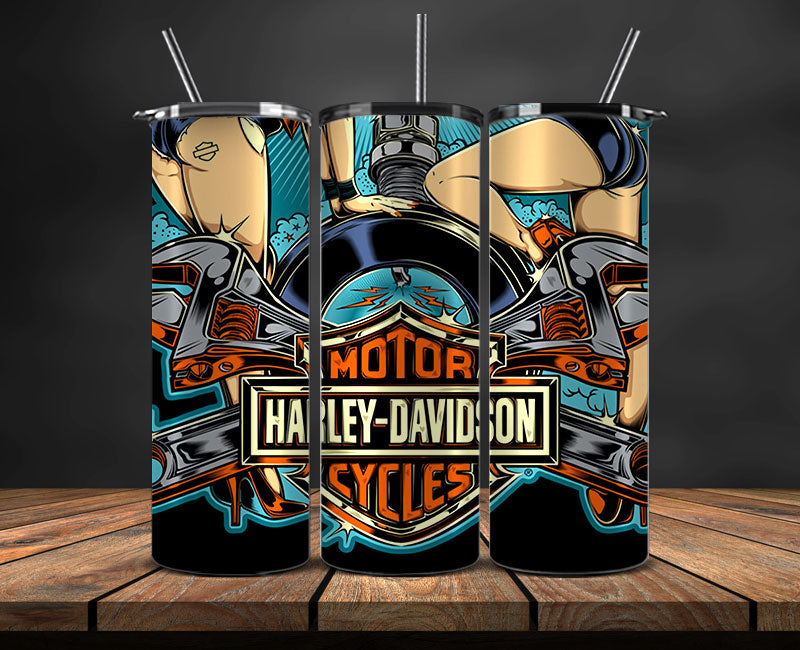 Harley Skinny Tumbler Png, Motor Harley Digital Tumbler Wrap, Harley Tumbler Wrap New 86