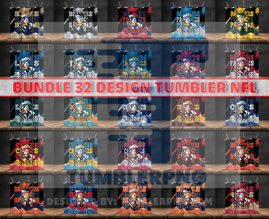 Bundle NFL  Logo Tumbler Wrap, Bundle Sport Tumbler 86