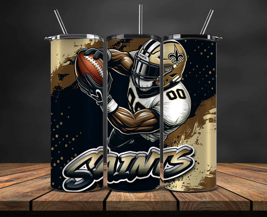 New Orleans Saints Tumbler Wrap, NFL Tumbler Wrap By AI, AI Tumbler Wrap 87