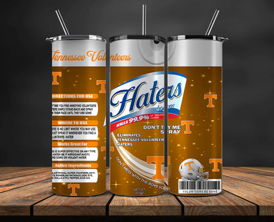Tennessee Volunteers Haters BeGone Tumbler Wrap, College Haters BeGone Tumbler Png 08