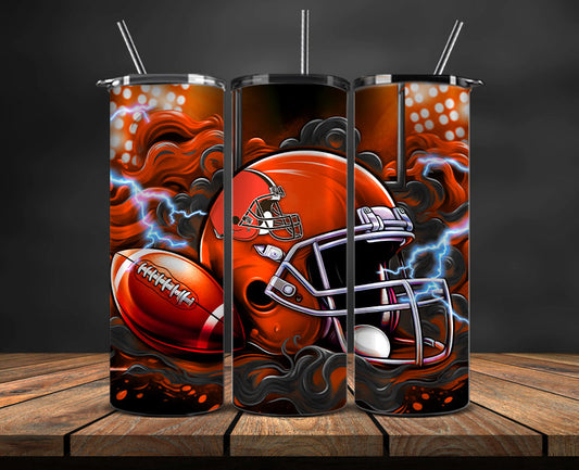 Cleveland Browns Tumbler Wraps,NFL Tumbler Wrap By AI, AI Tumbler Design 8