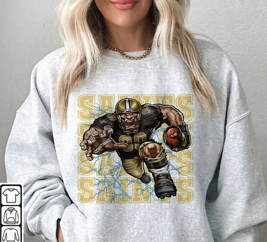 New Orleans Saints Football Sweatshirt png ,  T-Shirt Png, NFL T-Shirt Design 90