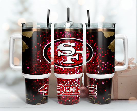 San Francisco 49ers Tumbler 40oz Png, 40oz Tumler Png 90