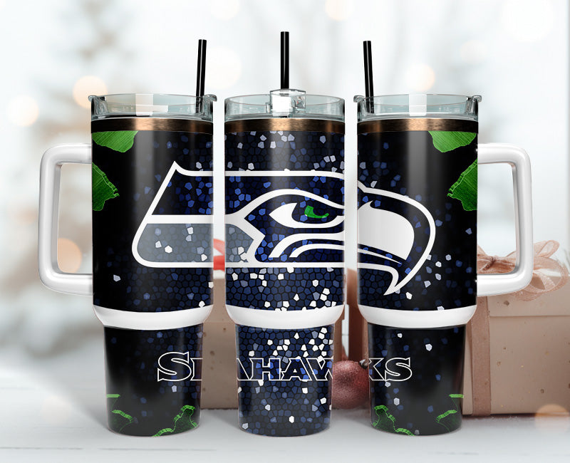 Seattle Seahawks Tumbler 40oz Png, 40oz Tumler Png 91