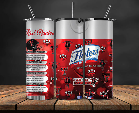 Texas Tech Red Raider s Haters BeGone Tumbler Wrap, College Haters BeGone Tumbler Png 92
