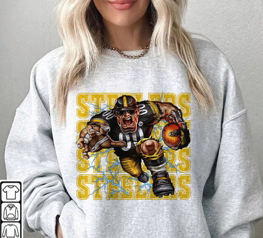 Pittsburgh Steelers Football Sweatshirt png ,  T-Shirt Png, NFL T-Shirt Design 92
