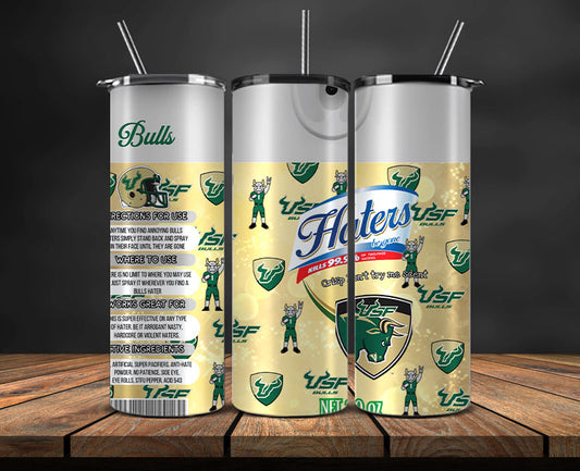 South Florida Bulls Haters BeGone Tumbler Wrap, College Haters BeGone Tumbler Png 94