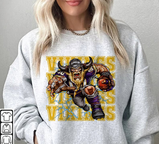 Minnesota Vikings Football Sweatshirt png ,  T-Shirt Png, NFL T-Shirt Design 95