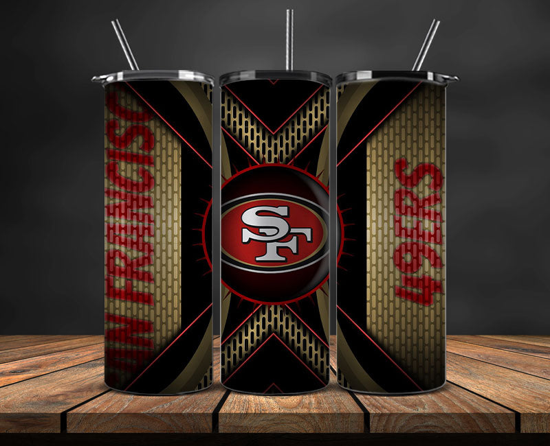 San Francisco 49ers Tumbler Wrap, NFL Logo Tumbler Png, NFL Design Png-95