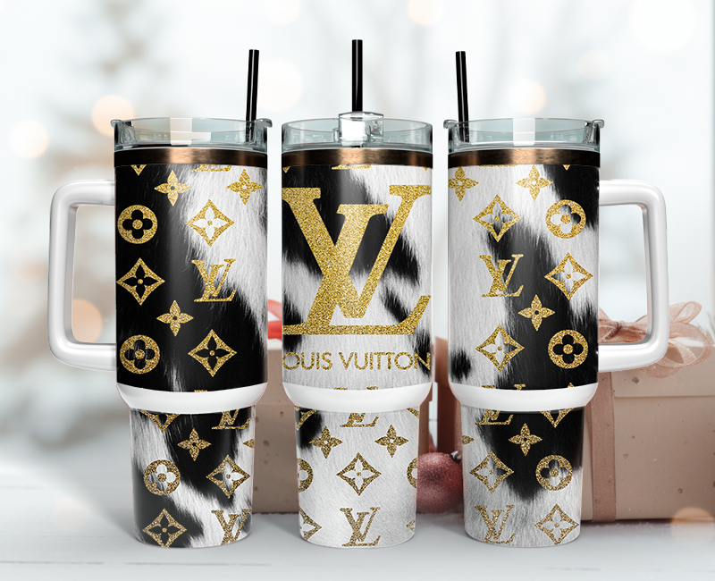 Louis Vuitton Tumbler Wrap 40oz, Logo Fashion Tumbler Wrap 40oz, Tumbler 40oz Png 97