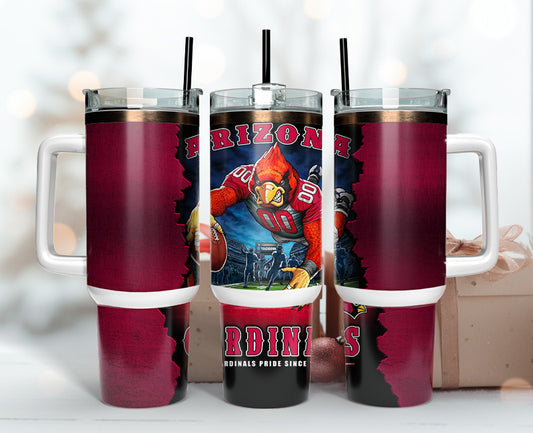 Arizona Cardinals Tumbler 40oz Png, 40oz Tumler Png 98