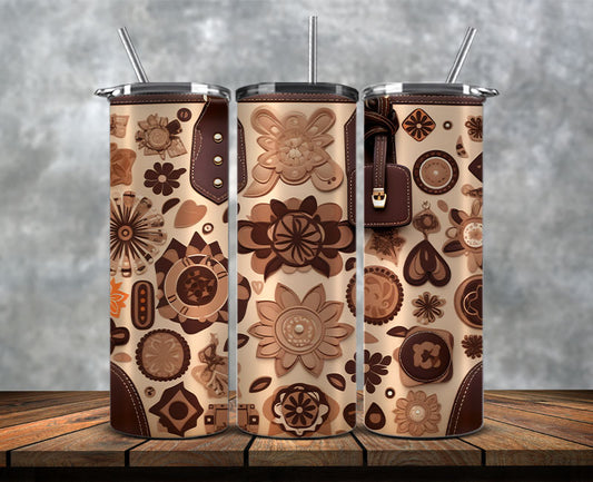Fashion Tumbler Wraps, Luxury Skinny Tumbler,Louis Vuitton Tumbler Png, Pattern Logo Fashion Tumbler Wraps 99