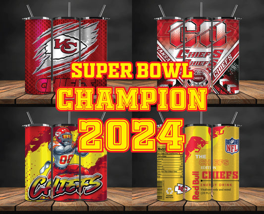 Kansas City Chiefs Super Bowl Tumbler Png, Super Bowl 2024 Tumbler Wrap 21