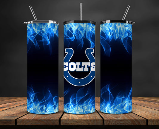 Colts Tumbler Wrap ,Tumbler 20oz with fire effect  09