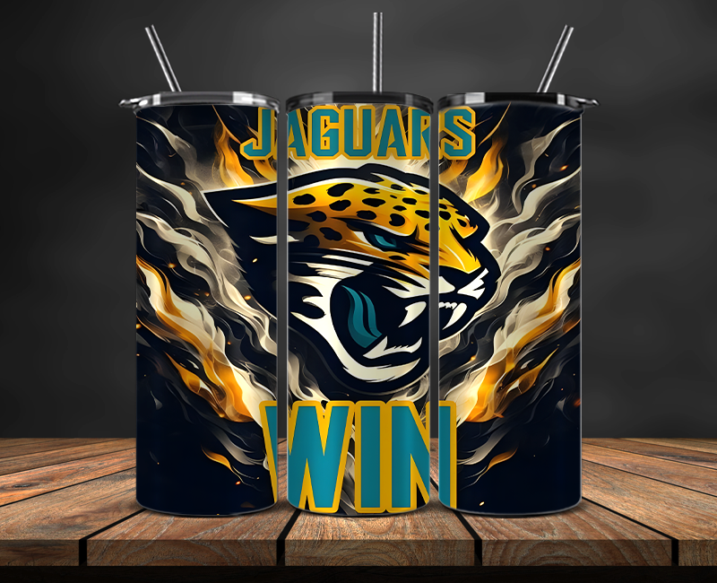 Jacksonville Jaguars Tumbler Wrap, NFL Trendy Tumbler 09