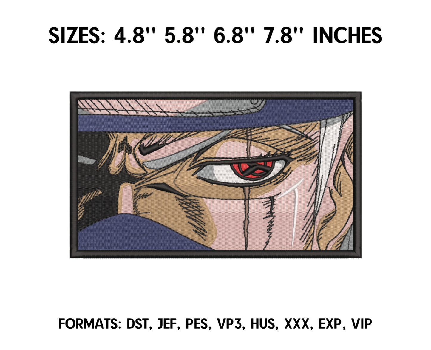 Naruto Anime Embroidery Design, Anime Machine Embroidery Design 09