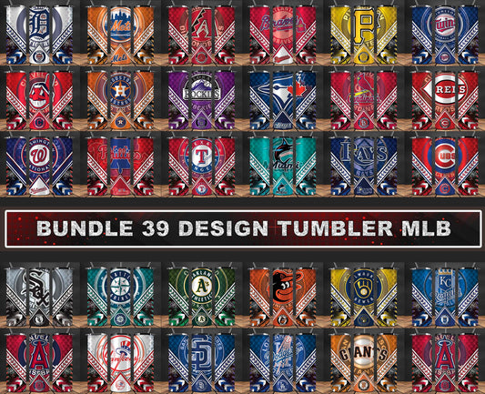 Bundle 32 Team Baseball Tumbler Wrap Design,Baseball Sports Tumbler , Baseball Tumbler Wrap 06