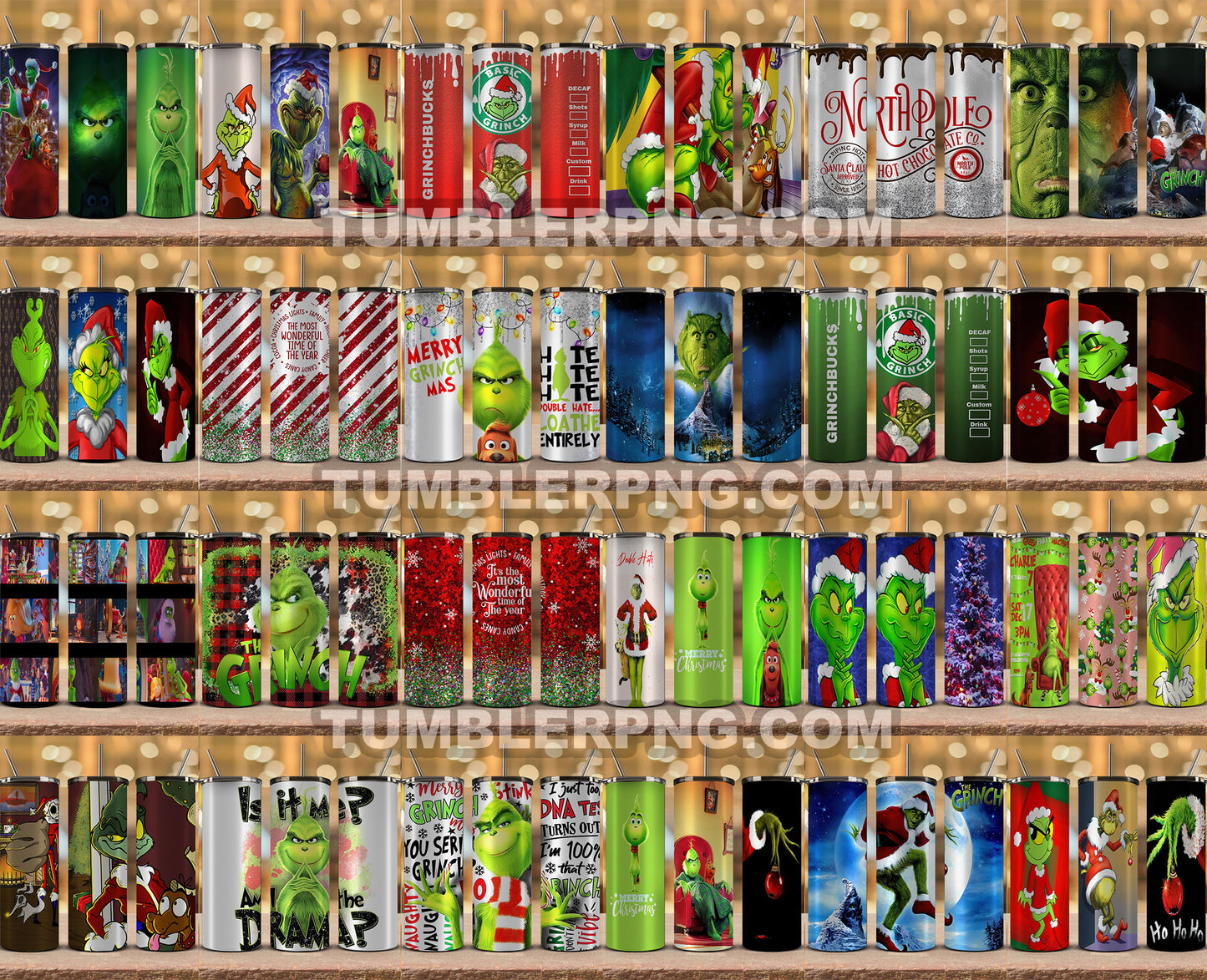 Wrap Christmas Tumbler Bundle , Christmas 20 oz Skinny Tumbler Wrap Png, Funny Christmas Tumbler, Cartoon Christmas 20oz, Tumbler Wrap Bundle Designs 20