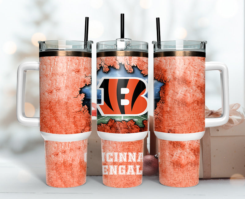 Cincinnati Bengals Tumbler 40oz Png,  40oz Tumbler Skinny  106