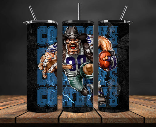 Dallas Cowboys Tumbler, Cowboys Logo Tumbler,NFL Season 2025, Design 107