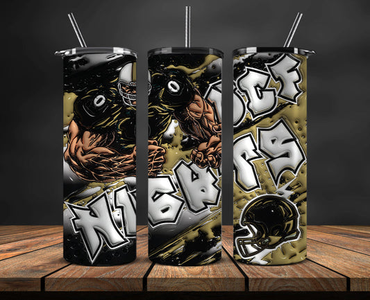 Football Mascot Colleges 3D Tumbler Skinny , Football Tumbler Png ,Nfl Tumbler Wrap 10