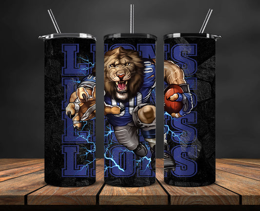 Detroit Lions Tumbler, Detroit Logo Tumbler,NFL Season 2025, Design 114