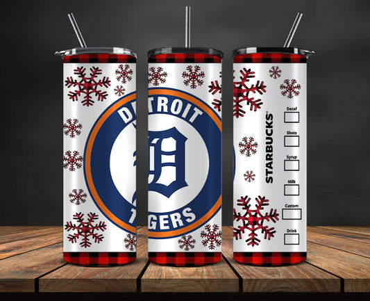 Detroit Tigers,Christmas MLB Tumbler Png , MLB Christmas Tumbler Wrap 11