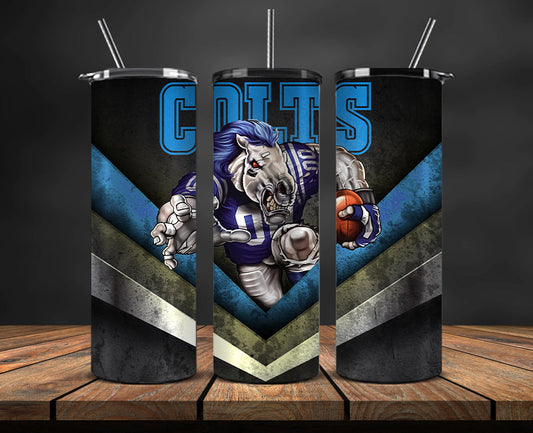Indianapolis Colts Tumbler, Colts Logo Tumbler, NFL Season 2025, Design 11