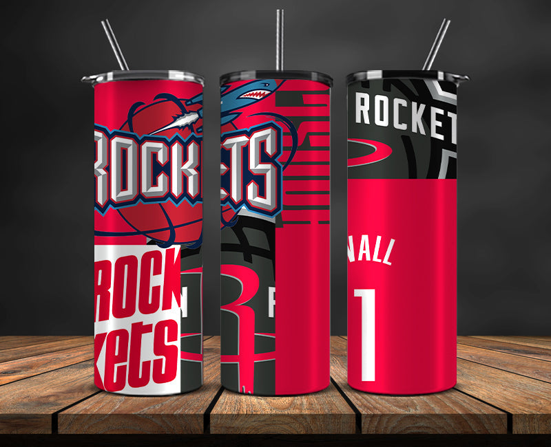 Houston Rockets Tumbler,Basketball Sports Tumbler , Basketball Tumbler Wrap, Nba Tumbler Wrap 11