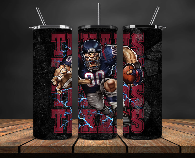 Houston Texans Tumbler, Texans Logo Tumbler,NFL Season 2023, Design 124