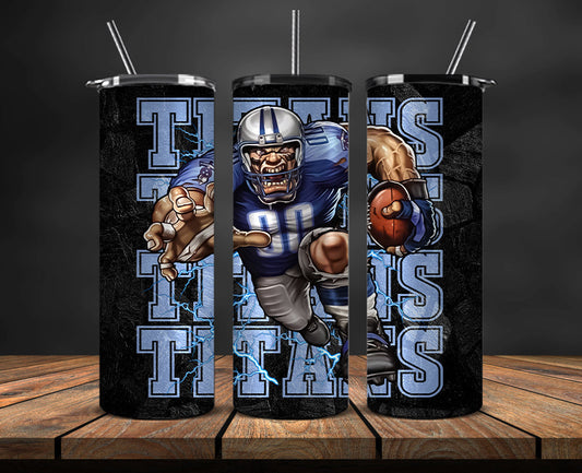 Tennessee Titans Tumbler, Titans Logo Tumbler,NFL Season 2023, Design 125
