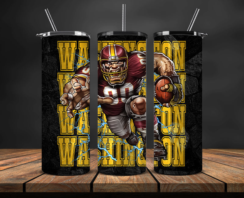 Washington Commanders Tumbler, Washington Logo Tumbler,NFL Season 2025, Design 127