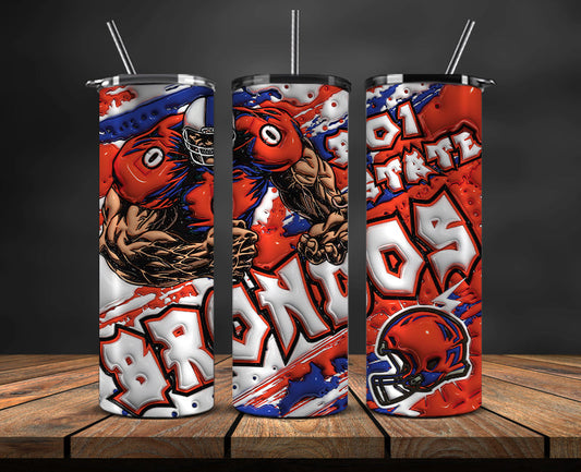 Football Mascot Colleges 3D Tumbler Skinny , Football Tumbler Png ,Nfl Tumbler Wrap 12