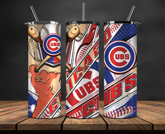 Chicago Cubs Tumbler Wrap, Mlb Tumbler  Mlb Logo Tumbler Png 12