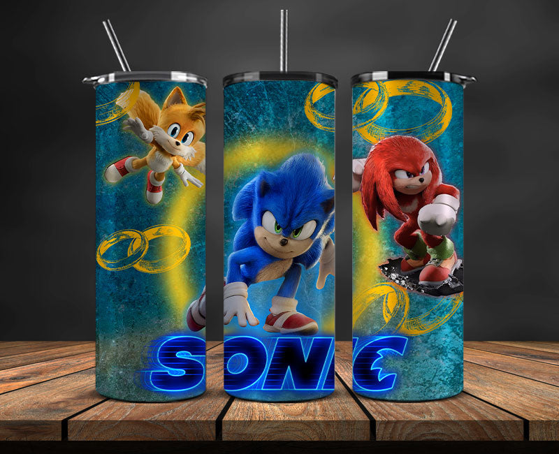 Sonic Tumbler 20oz Png, The Hedgehog Tumbler Wrap, Tumbler Wrap ,Sonic Tumbler Wrap 12