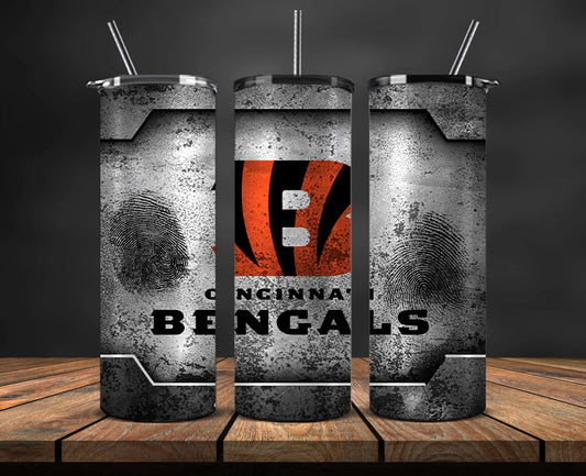 Cincinnati Bengals Tumbler, Bengals Logo Tumbler,NFL Season 2025, Design 130