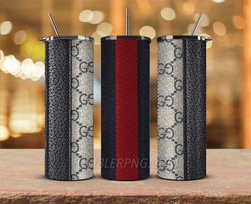 Luxury Designer Tumbler Design,Skinny Tumbler 20oz ,Digital Luxury Fashion 20oz Tumbler Wrap, Gucci Tumbler Logo Brand 13