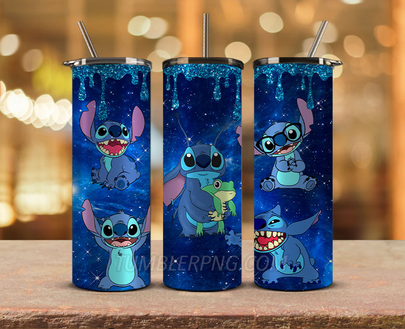 Stitch Starbucks 20oz Tumbler Png,20 oz Skinny Tumbler Wraps, Stitch Tumbler Wrap 13