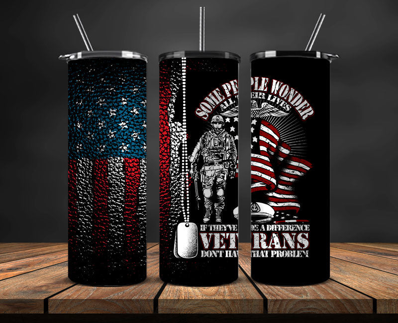 Veteran Military Tumbler, Veterans Day Tumbler , Veteran Tumbler Wrap 13