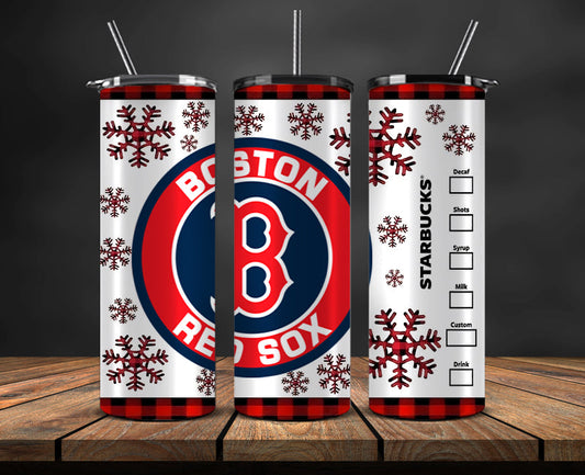 Boston Red Sox Png,Christmas MLB Tumbler Png , MLB Christmas Tumbler Wrap 13