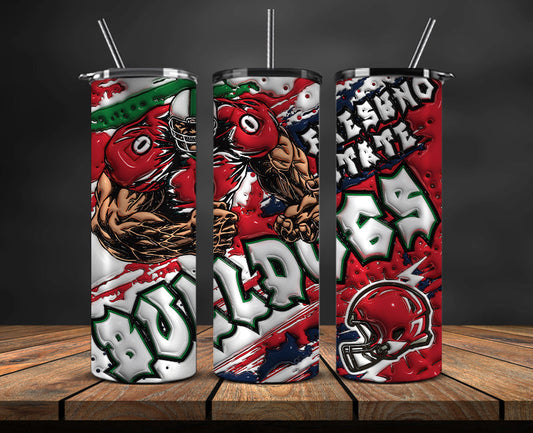 Football Mascot Colleges 3D Tumbler Skinny , Football Tumbler Png ,Nfl Tumbler Wrap 13