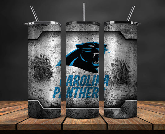 Carolina Panthers Tumbler, Panthers Logo Tumbler,NFL Season 2025, Design 148