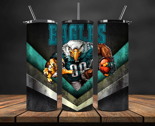 Philadelphia Eagles Tumbler, Eagles Logo Tumbler ,NFL Season 2023, Design 14