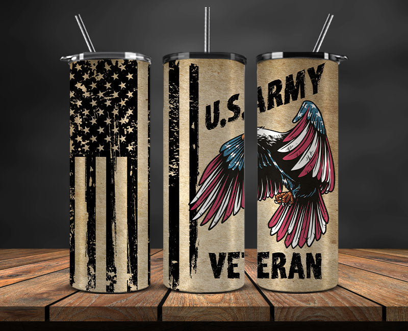 Veteran Military Tumbler, Veterans Day Tumbler , Veteran Tumbler Wrap 14