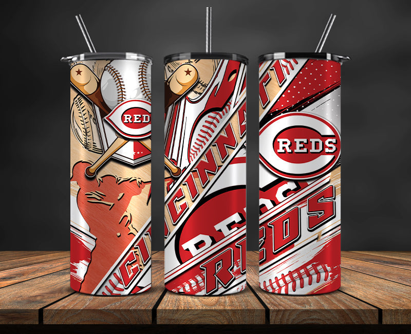 Cincinnati Reds Tumbler Wrap, Mlb Tumbler  Mlb Logo Tumbler Png 14